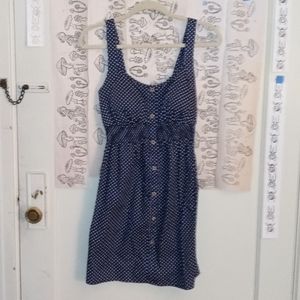 Navy Polka Dot Sundress
